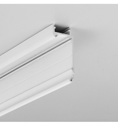 2m aluprofil WALLE12 BCD - Vitlackerad