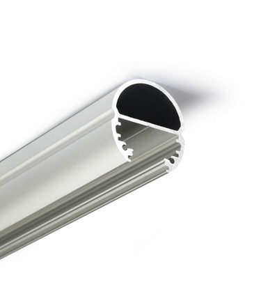 2m aluminiumprofiel OVAL20 BC - Geanodiseerd