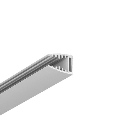 2m aluprofil MIKRO10 + 2m monteringsprofil MIKRO10 - Anodiseret