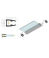 2m aluprofil MIKRO10 + 2m monteringsprofil MIKRO10 - Anodiserad