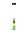 V-Tac fles hanglamp - Groen, E14