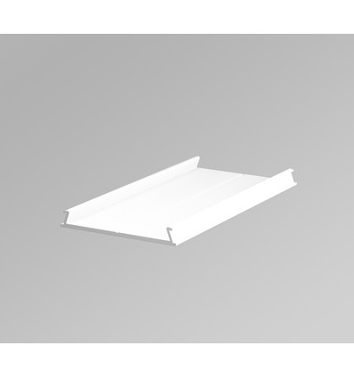 1m monteringsprofil C10 - Vit lackerad