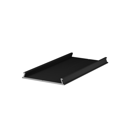 1m montageprofiel C10 - Zwart gelakt