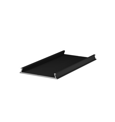 2m monteringsprofil C10 - Svartlackerad