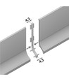 Profil de finition BASE 2m - Anodisé
