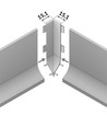 Profilé de finition BASE 2m - Aluminium brut