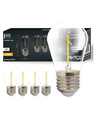 Lot de 5 ampoules LED E27 1W - ST14, filament COB