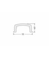 Couvercle 2m I CLICK - Blanc laiteux