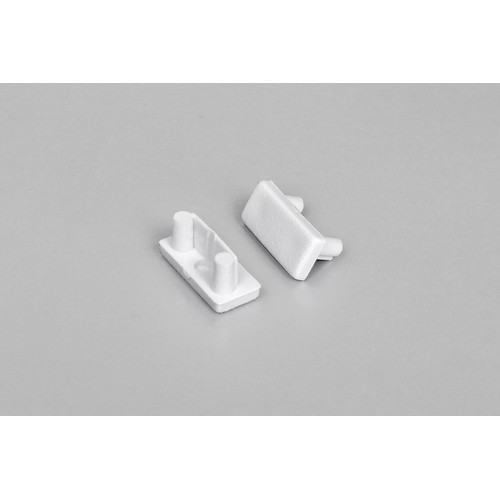 1 stk. Endestykke BEGTON12 - Hvit