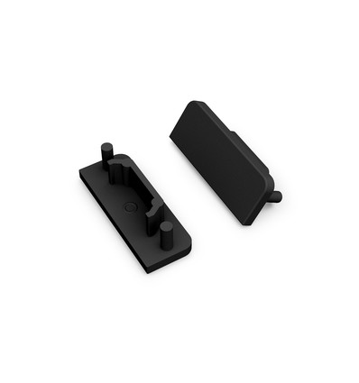 1 stuk Eindkap SURFACE14 GEN2 - Zwart