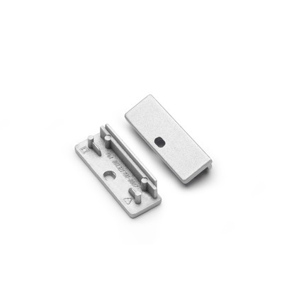 1 pièce Embout WIDE24 - Avec trou, couleur argentée