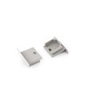 1 pièce Embout SMART-IN16-BC3 - Avec trou, gris