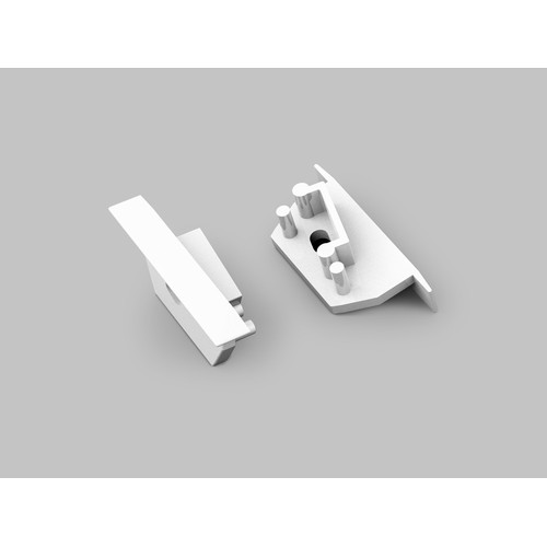 1 pièce Embout DIAGONAL14 - Avec trou, blanc