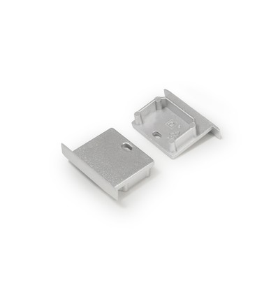 1 pièce Embout LINEA-IN20 - Avec trou, couleur argentée