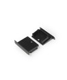1 pièce Embout LINEA-IN20 - Avec trou, noir