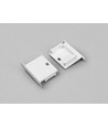 1 pièce Embout LINEA-IN20 - Avec trou, blanc