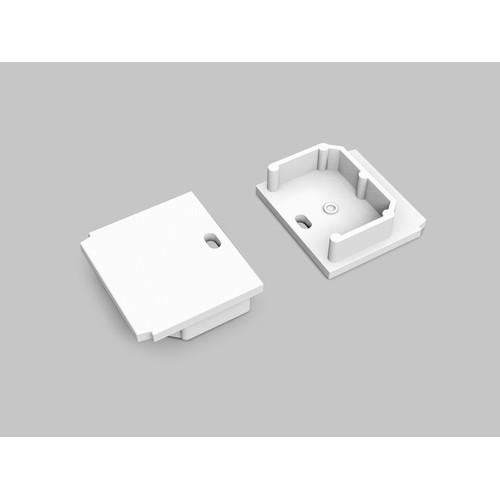 1 pièce Embout LINEA-IN20 TRIMLESS - Avec trou, blanc