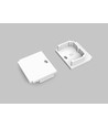 1 stk. Endestykke LINEA-IN20 TRIMLESS - Med hul, hvid