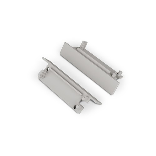 1 pièce Embout FLAT8 - Avec trou, gris