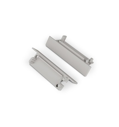 1 pièce Embout FLAT8 - Avec trou, gris