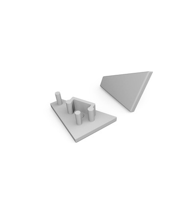 1 stuk Eindstuk CORNER10 GEN2 - Grijs