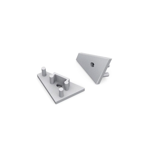 1 pièce Embout CORNER10 GEN2 - Avec trou, couleur argentée