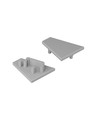 1 st. ändstycke CORNER12.V2 - Grå
