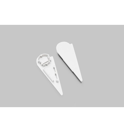 1 stuk Eindstuk WALLE12 D - Wit