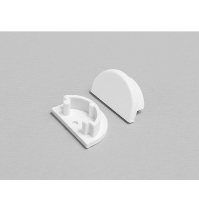 1 st. ändstycke ARC12 D - Vit