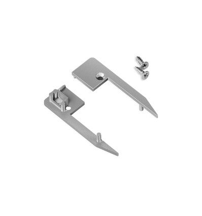 1 st. Endstycke UP-MINI10 - Silverfärgad