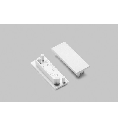 1 stk. Endestykke VARIO30-01 - Hvit