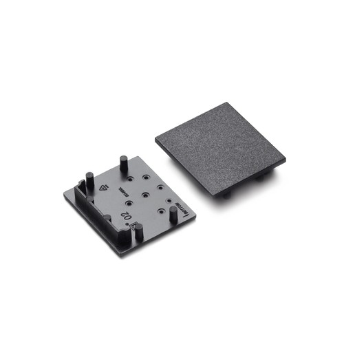 1 stuk Eindstuk VARIO30-02 - Zwart