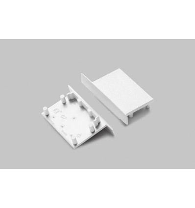 1 stk. Endestykke VARIO30-07 - Hvid