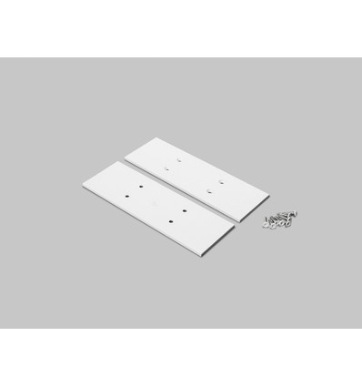 1 stk. Endestykke VARIO30-16-E9 - Metal, hvid