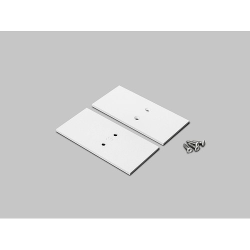 1 stk. Endestykke VARIO30-19-E9 - Metall, hvit