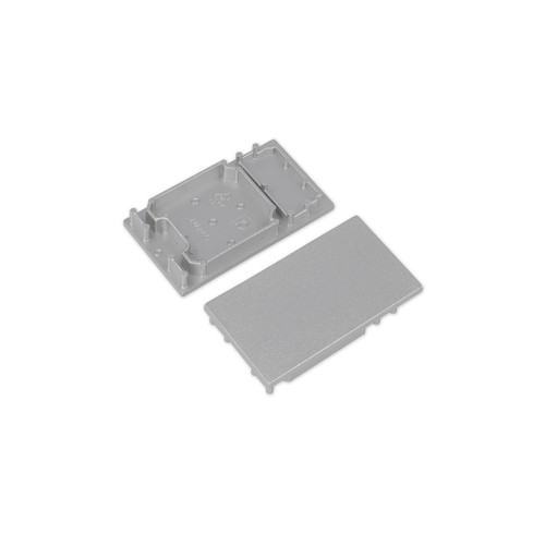 1 stk. Endestykke COMBO30-01A - Sølvfarvet