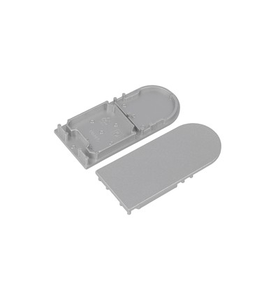 1 stk. Endestykke COMBO30-01A-D9 - Sølvfarget