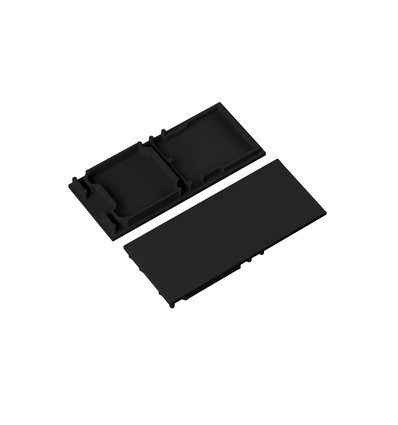 1 stk. Endestykke COMBO30-01A-E9 - Svart