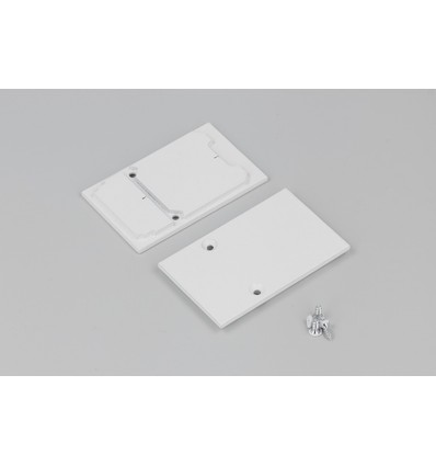 1 stk. Endestykke COMBO30-01A - Metall, hvit