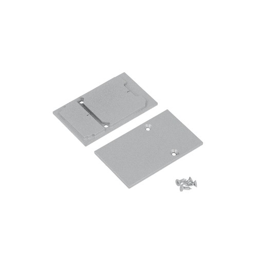 1 stk. Endestykke COMBO30-01A - Metal, sølvfarvet