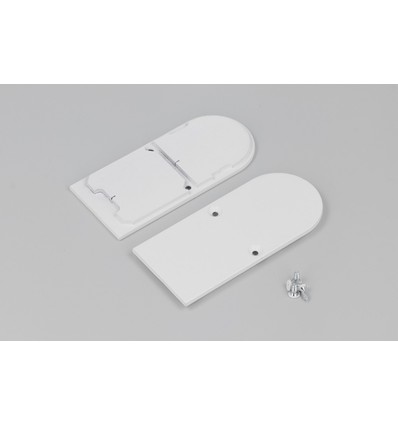 1 st. ändstycke COMBO30-01A-D9 - Metall, vit