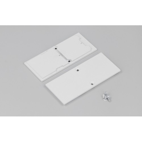 1 stk. Endestykke COMBO30-01A-E9 - Metal, hvid