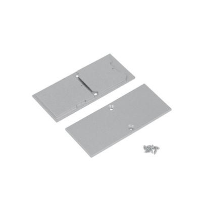 1 stk. Endestykke COMBO30-01A-E9 - Metall, sølvfarget