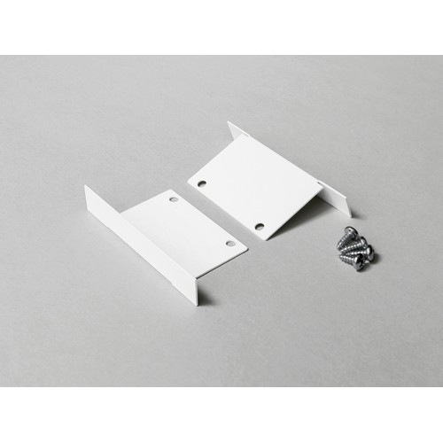 1 stk. Endestykke PHIL RECESSED - Metall, hvit