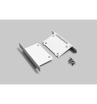 1 st. Ändstycke PHIL RECESSED - Vit