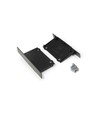 1 stk. Endestykke PHIL RECESSED - Sort