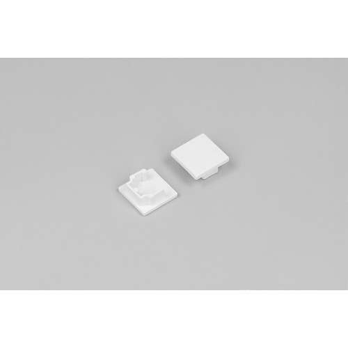 1 stk. Endestykke LEVEL12 - Hvid