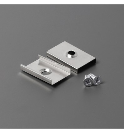 1 st. Monteringsbeslag U - Försänkt, rostfritt stål