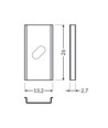 1 pc. Support de montage U1 - Acier inoxydable