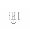 1 pc. Support de montage U6 - Acier inoxydable